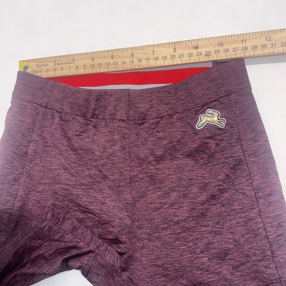 Tracksmith Athletic Gym Running Biker Short Red Tights Women's Size Medium - Picture 7 of 9